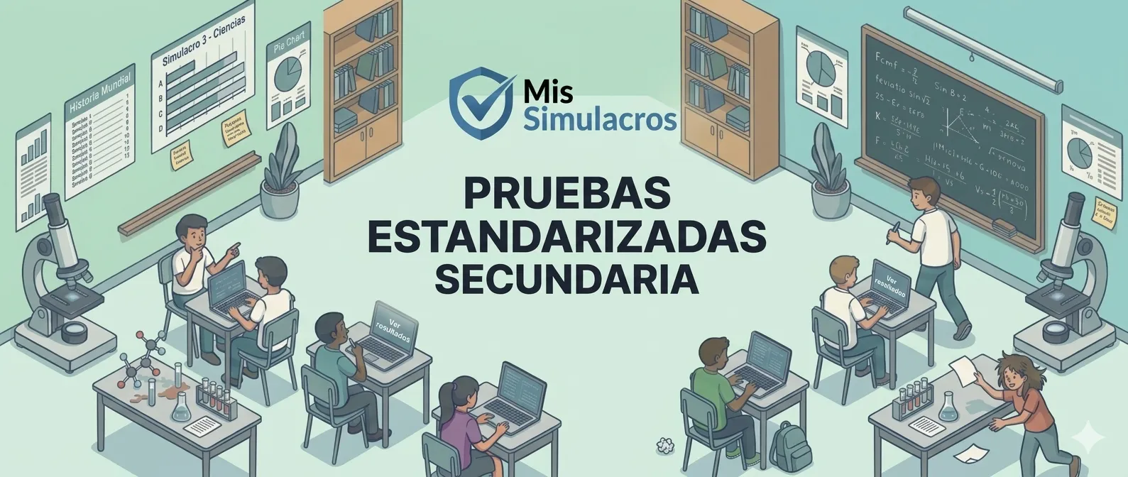 Pruebas Estandarizadas Secundaria — Mis Simulacros